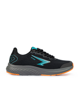 Sfida Brazen Boys Lace Up Runners - Black/Teal (Kids Sneakers/Shoes)