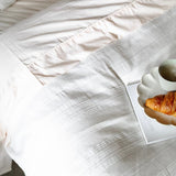 100% Cotton Yarn Dyed Duvet Quilt Cover Set w/ 2 Pillow Cases in Harlow