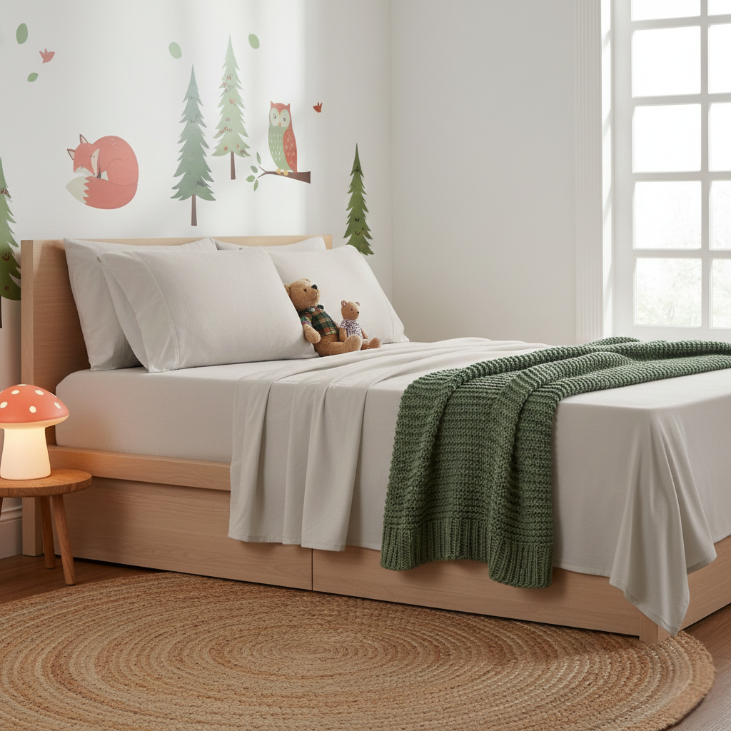 Park Avenue 175 GSM Egyptian Cotton Flannelette Bed Sheet Set - Sand