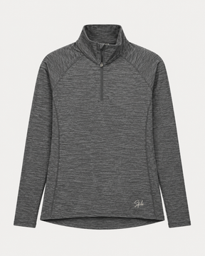 Sfida Gisele Womens Long Sleeve 1/4 Zip Top - Grey (Activewear)