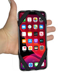 Fly Active Hand Held Running Phone Holder - Black (With Zip Pocket)