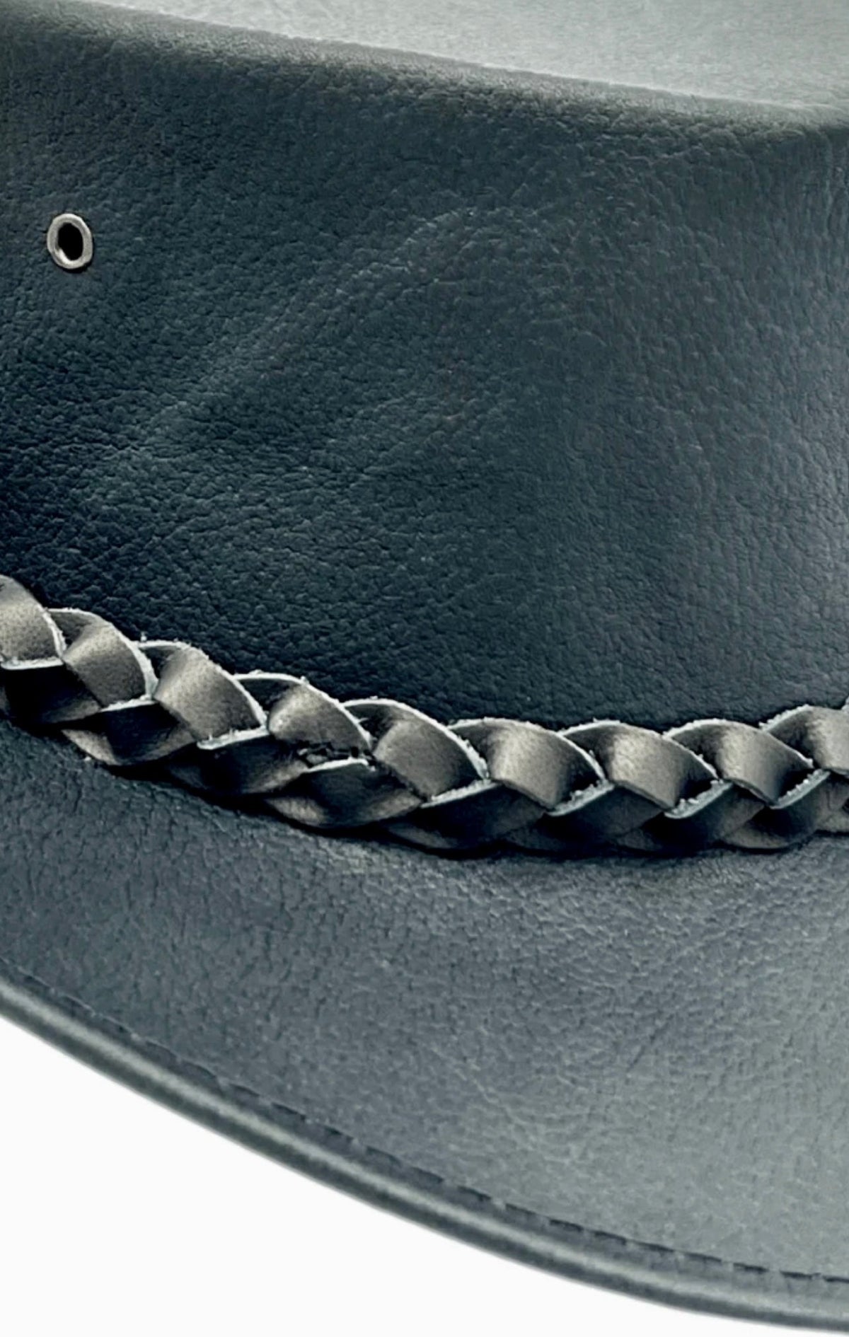 Jacaru 6530 Hand Plaited Leather Hatband - 3 Plait Replacement Band (Adjustable 75-80cm)