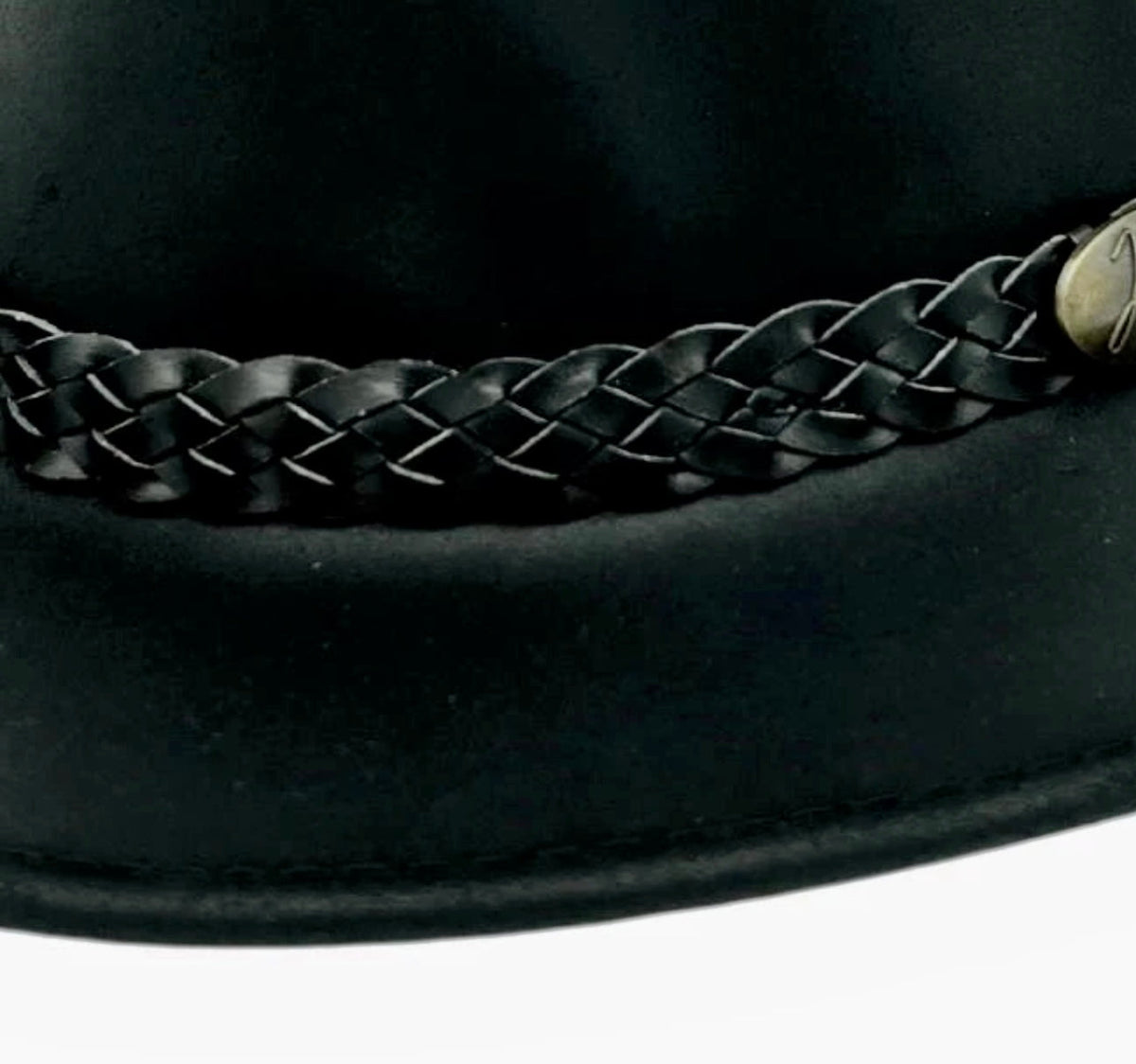 Jacaru 6529 Bonded Leather Hatband - 5 Plait Replacement Band (Adjustable 75-80cm)