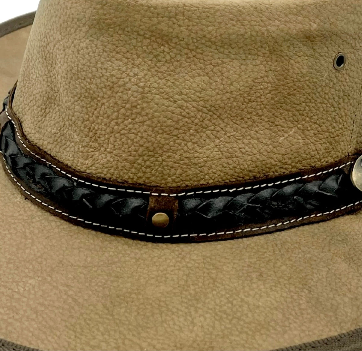 Jacaru 6557 Traveller Leather Hatband - Replacement Band (Adjustable 75-80cm)