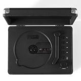 Crosley Cruiser Portable Retro CD Player with Stereo Bluetooth Speakers, FM Radio - Black