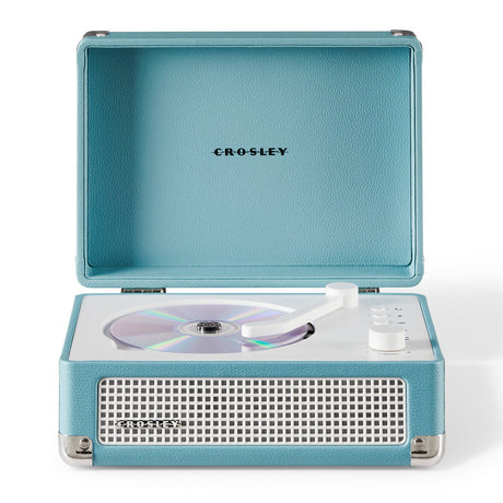 Crosley Cruiser Portable Retro CD Player with Stereo Bluetooth Speakers, FM Radio - Turquoise