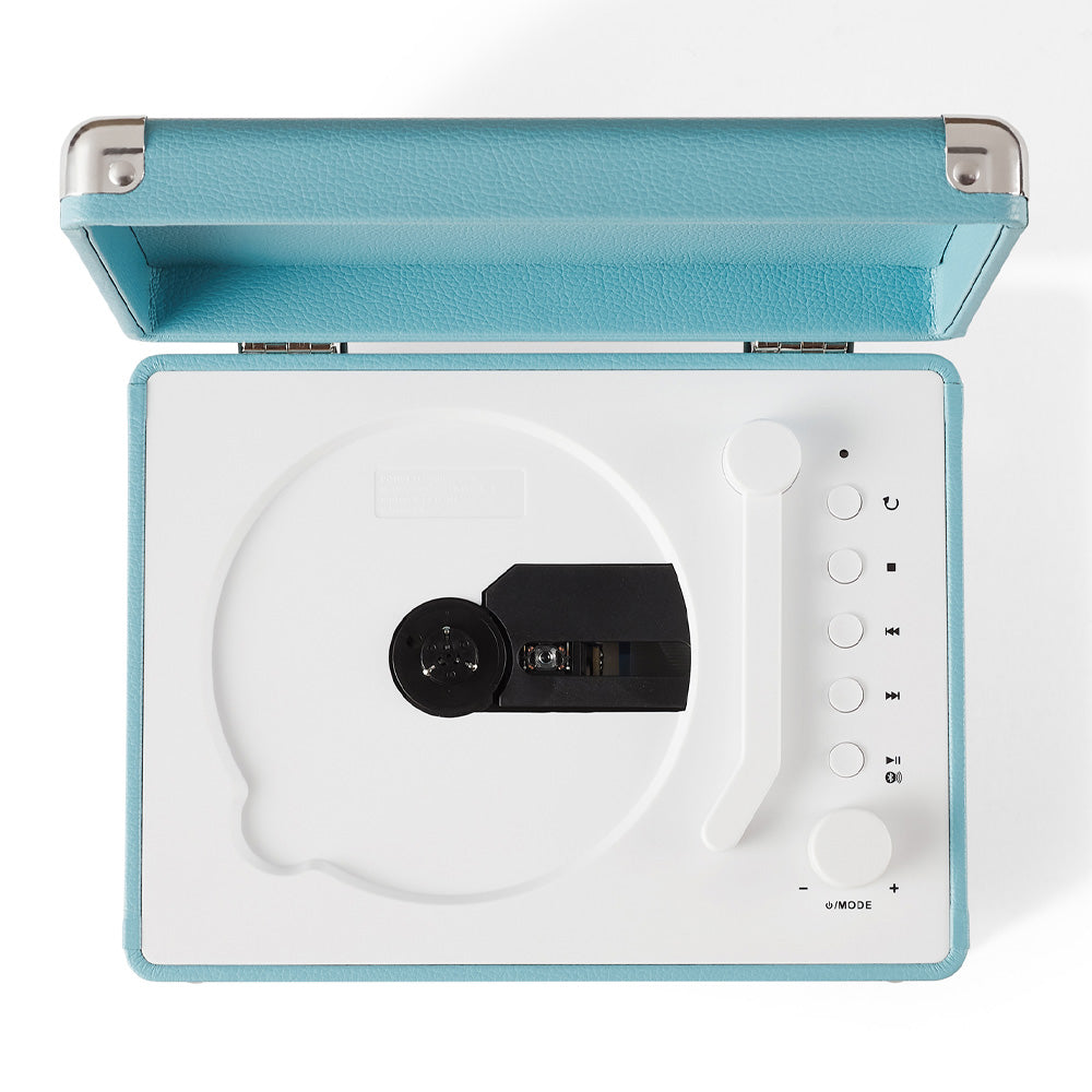 Crosley Cruiser Portable Retro CD Player with Stereo Bluetooth Speakers, FM Radio - Turquoise