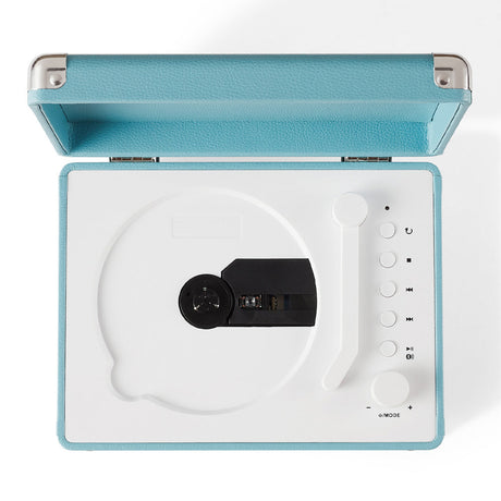 Crosley Cruiser Portable Retro CD Player with Stereo Bluetooth Speakers, FM Radio - Turquoise