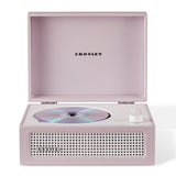 Crosley Voyager Portable Retro CD Player with Stereo Bluetooth Speakers, FM Radio - Amethyst
