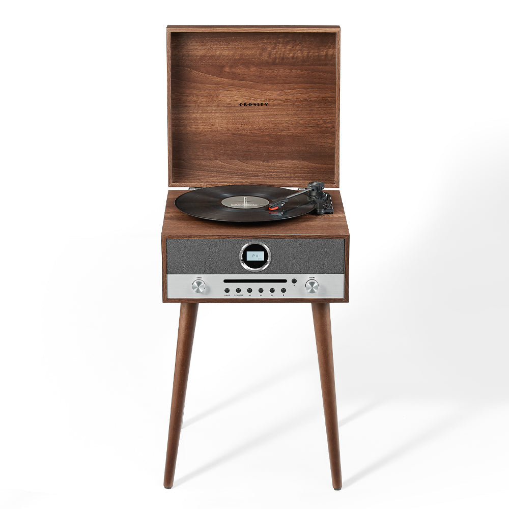 Crosley Nash 7-in-1 Vinyl Record Player - Walnut