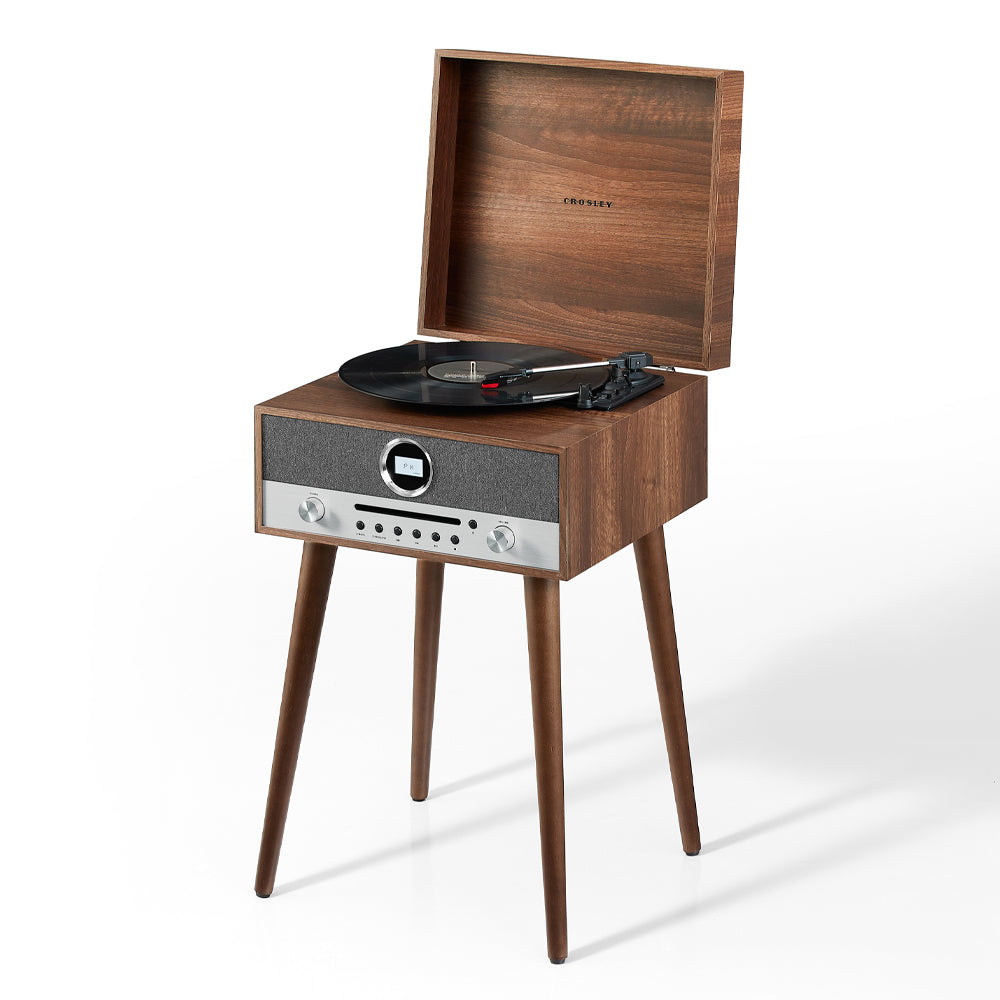 Crosley Nash 7-in-1 Vinyl Record Player - Walnut