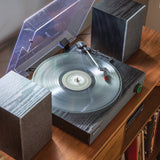 Crosley Zane 3-Speed Bluetooth Record Player Turntable with Matching Stereo Speakers - Black