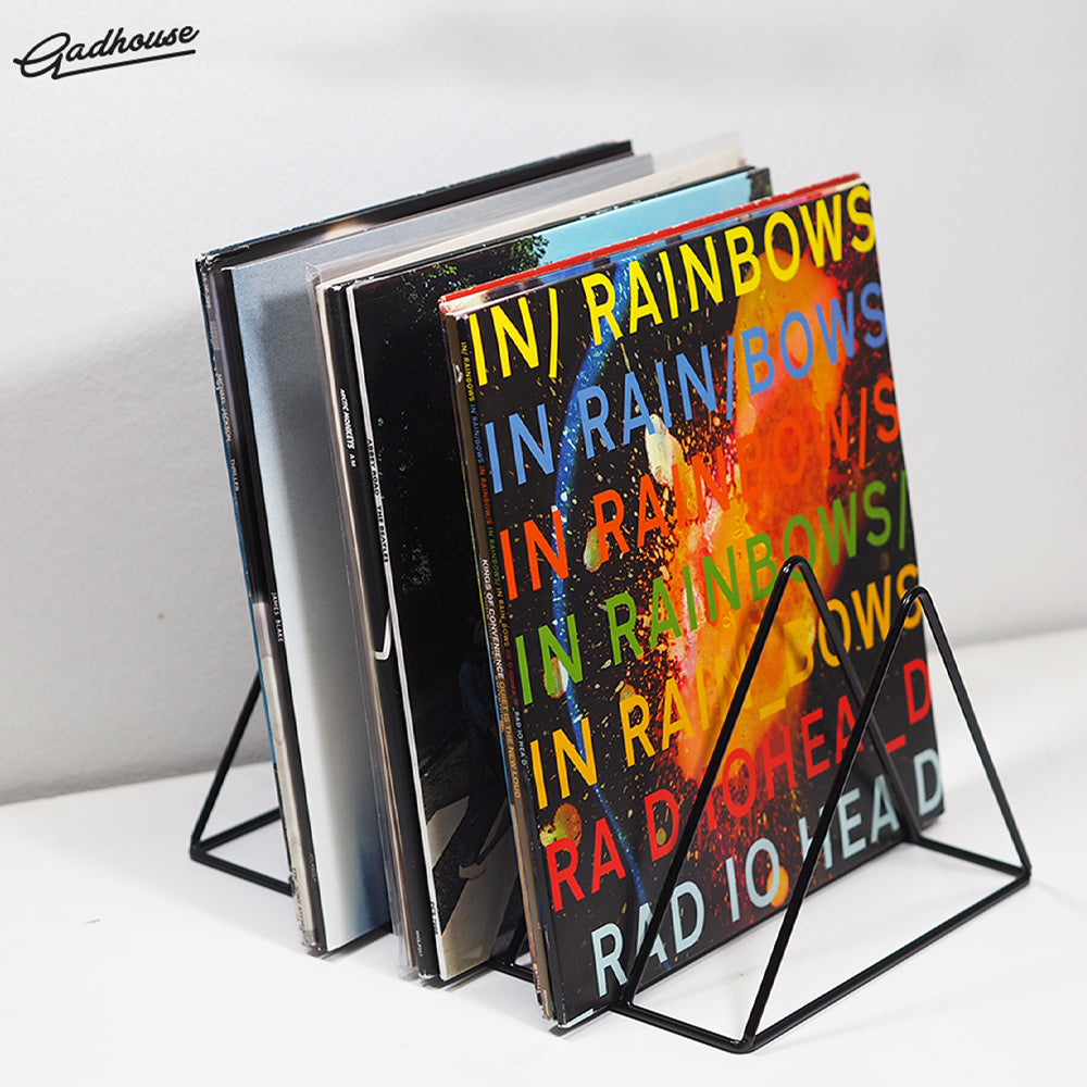 Crosley Voyager Bluetooth Portable Turntable - Dune + Gadhouse Vinyl Rack Bundle - Black