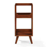 Crosley Asheville Small Vinyl Storage Stand - Walnut