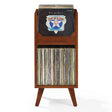 Crosley Asheville Small Vinyl Storage Stand - Walnut