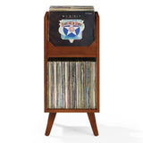 Crosley Asheville Small Vinyl Storage Stand - Walnut