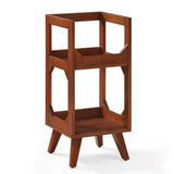 Crosley Asheville Small Vinyl Storage Stand - Walnut