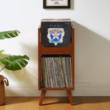 Crosley Asheville Small Vinyl Storage Stand - Walnut