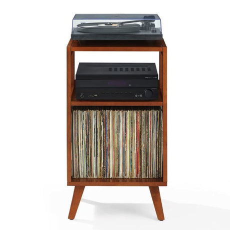 Crosley Asheville Small Record Player Stand - Walnut