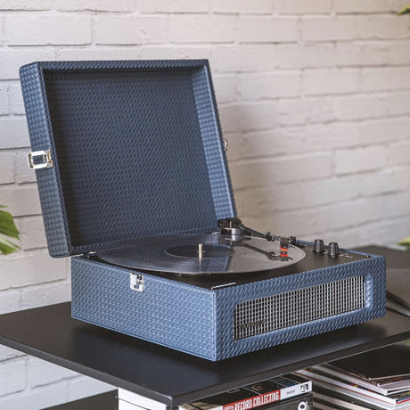 Crosley Voyager Bluetooth Portable Turntable - Navy Blue