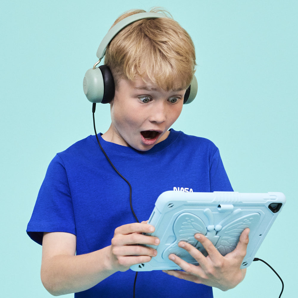 Kreafunk Kids Buzz Bluetooth Headphones W/ Anc - Dusty Green