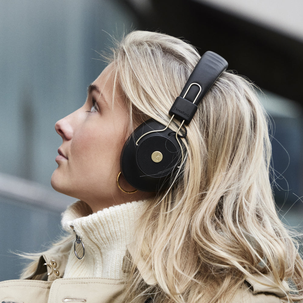 Kreafunk Abeat Qi Bluetooth Headphones W/ Anc - Black