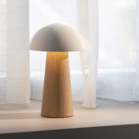 Kreafunk Bello Lamp, Portable And Rechargeable - Light Wood