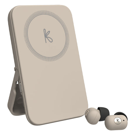 Kreafunk Tocharge Go Powerbank + Earbuds - Ivory Sand