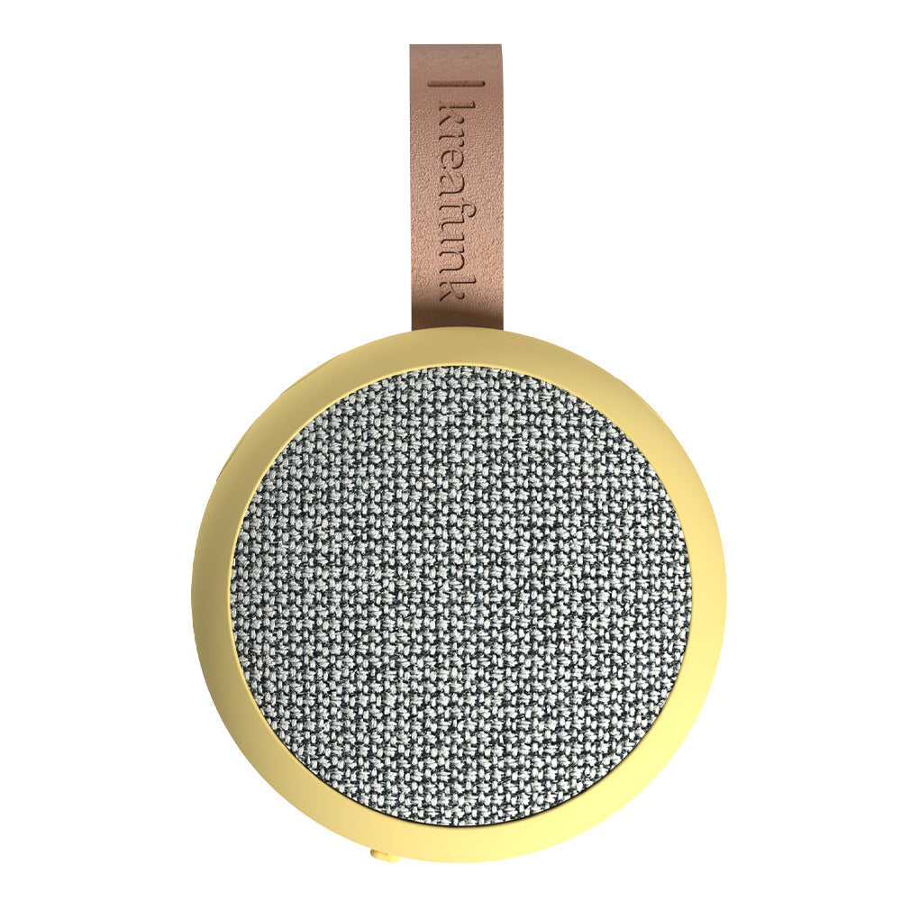 Kreafunk Ago 2 Fabric Bluetooth Speaker - Soft Yellow