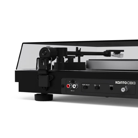 Kanto OBI3 (2nd Gen) Turntable with Bluetooth 5.3, Preamp & Pitch Control - Matte Black
