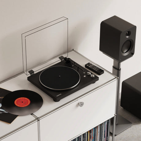 Kanto OBI3 (2nd Gen) Turntable with Bluetooth 5.3, Preamp & Pitch Control - Matte Black