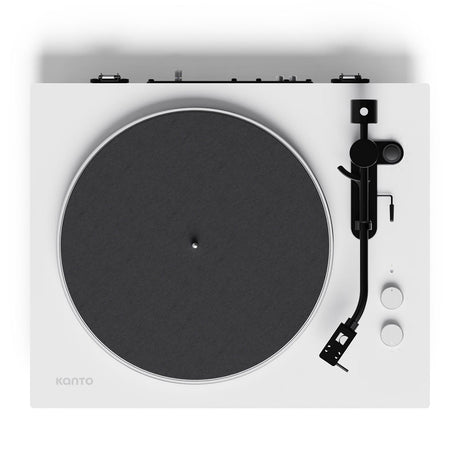 Kanto OBI3 (2nd Gen) Turntable with Bluetooth 5.3, Preamp & Pitch Control - Matte White