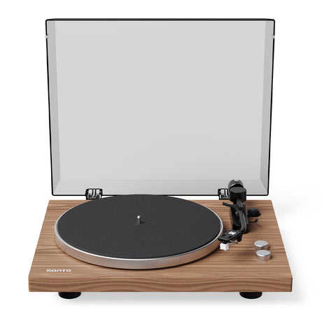 Kanto OBI3 (2nd Gen) Turntable with Bluetooth 5.3, Preamp & Pitch Control - Walnut