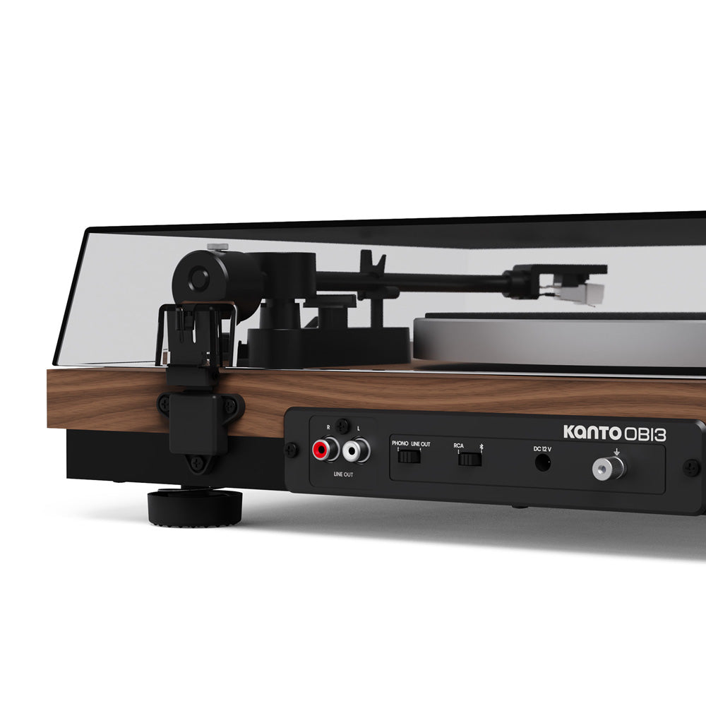 Kanto OBI3 (2nd Gen) Turntable with Bluetooth 5.3, Preamp, and Pitch Control - Walnut