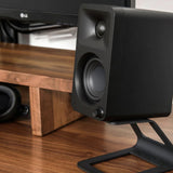 Kanto OBI3 Turntable - Matte Black with Kanto ORA 100W Powered Speakers