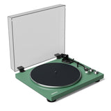 Kanto OBI3 Turntable - Matte Green with Kanto ORA 100W Powered Speakers