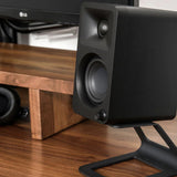 Kanto OBI3 Turntable - Matte Green with Kanto ORA 100W Powered Speakers