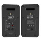 Kanto ORA4 140W Powered Reference Speakers with USB-C Input and Bluetooth - Black, Pair