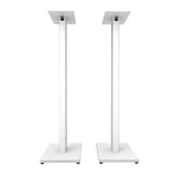 Kanto ST34W 34" Universal Bookshelf Speaker Floor Stand - White, Pair