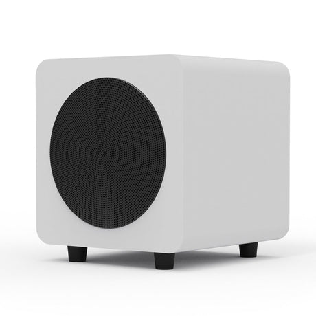 Kanto SUB6 200W 6" Sealed Powered Subwoofer, Matte White