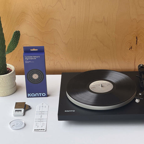 Kanto TT-AKIT Turntable Setup & Alignment Kit - Stylus Force Gauge, Protractor & Bubble Level