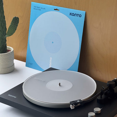 Kanto TT-AM Anti-Static Acrylic Turntable Mat - 12" (Recessed Centre Label Groove)