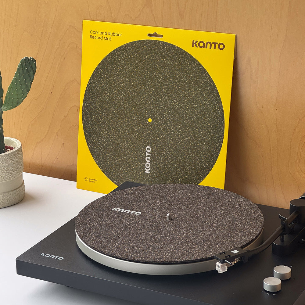 Kanto TT-CRM Anti-Static Cork and Rubber Turntable Mat