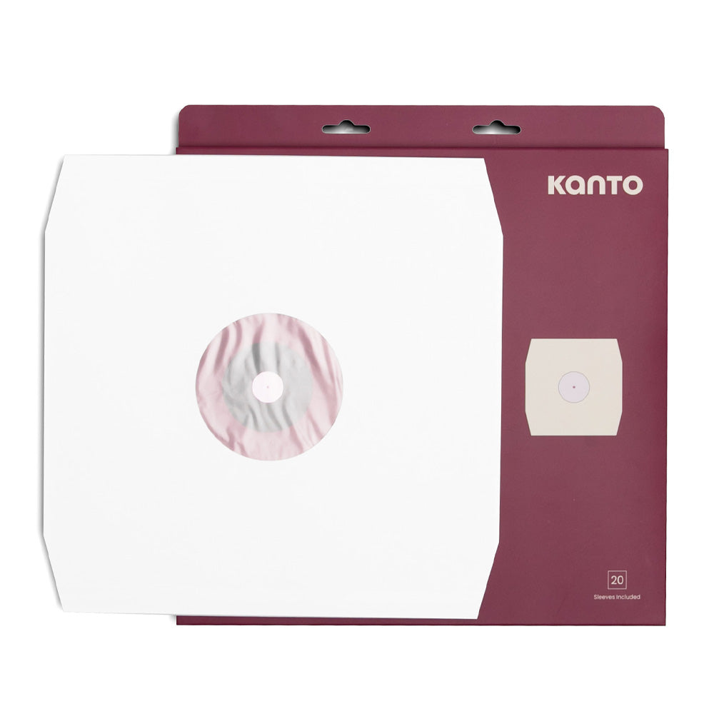 Kanto TT-IS20 Poly-Lined Paper Inner Sleeves for 12" Vinyl Records - 20 Pack