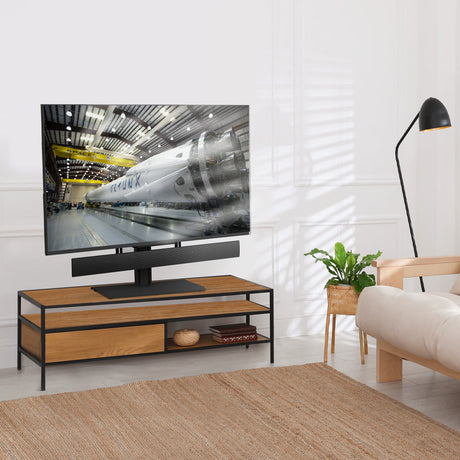 Kanto TTS100 Height Adjustable and Swivelling Tabletop TV Stand for 37" - 75" TVs