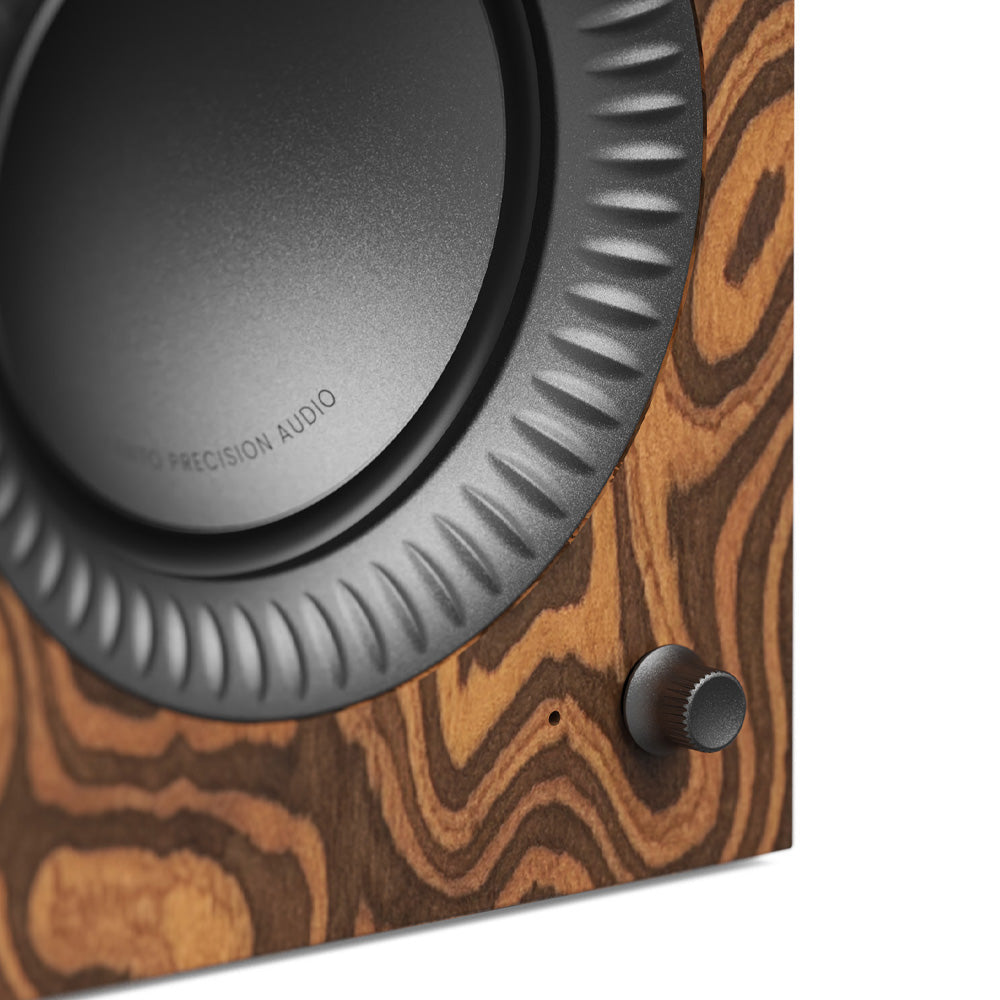 Kanto TUK (2nd Gen) 260W Powered Speaker System with Bluetooth 5.4, Dual RCA & USB-C Inputs - Burl with Gunmetal