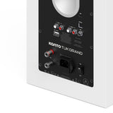 Kanto TUK (2nd Gen) Grand 320W Powered Speaker System with Bluetooth 5.4, Dual RCA & USB-C Inputs - Matte White with Aluminium
