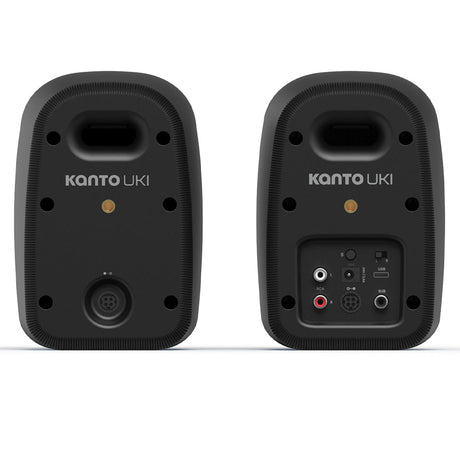 Kanto UKI 100W Desktop Speakers - Onyx (Matte Black), Pair (with Bluetooth, USB-C, Headphone out)