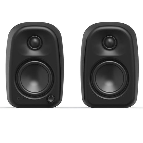 Kanto UKI 100W Desktop Speakers - Onyx (Matte Black), Pair (with Bluetooth, USB-C, Headphone out)