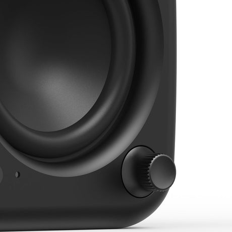 Kanto UKI 100W Desktop Speakers - Onyx (Matte Black), Pair (with Bluetooth, USB-C, Headphone out)